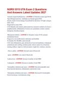 NURS 5315 UTA Exam 2 Questions  And Answers Latest Updates 2027 