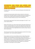 PRE-PREDICTOR EXAM REVIEW 2026 UPDATED EXAM QUESTIONS & ANSWERS WITH DETAILED RATIONALES &vert; INSTANT PDF DOWNLOAD