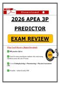 APEA 3P Predictor Exam Review &lpar;2026&sol;2027&rpar; PDF &vert; 888 Practice Q&As &vert; APEA