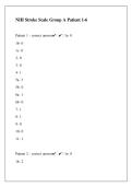 NIH Stroke Scale Group A Patient 1&ndash;6 Latest Exam 2025&sol;2026 &ndash; Official Questions and Answers for Clinical Certification