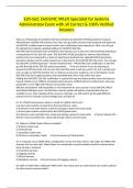E20-562&colon; Dell EMC VPLEX Specialist for Systems Administrator Exam with all Correct & 100&percnt; Verified Answers