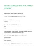 BSNS 113 EXAM QUESTIONS WITH CORRECT ANSWERS
