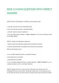 BSNS 113 EXAM QUESTIONS WITH CORRECT ANSWERS