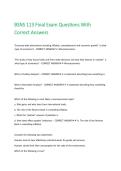 BSNS 113 Final Exam Questions With Correct Answers&period;
