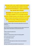 NSC Exam 4 - NSC EXAM STUDY GUIDE ACCURATE QUESTIONS AND CORRECT DETAILED ANSWERS WITH RATIONALES &vert;&vert; 100&percnt; GUARANTEED PASS <BRAND NEW VERSION>