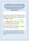 ATI Community Health Proctored Exam Practice Questions &lpar;2019&rpar; &vert; Retake with Rationales &lpar;2025 Update
