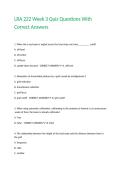 LRA 222 Week 3 Quiz Questions With Correct Answers&period;