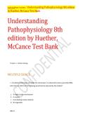 Test Bank for Understanding Pathophysiology&comma; 8th Edition by Sue E&period; Huether&comma; Kathryn L&period; McCance and Valentina L&period; Brashers isbn-9780323938051 All Chapters 1-44 Verified Latest Edition Guaranteed Pass