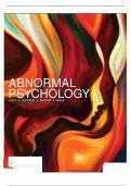 TESTBANK FOR  Abnormal Psychology  6e Canadian Flett    Latest edition complete  with rationales  &lpar;All Chapters Covered&rpar;  &lpar;Graded A&plus;&rpar; 
