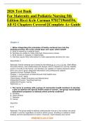 2026 Test Bank For Maternity and Pediatric Nursing 5th Edition Ricci Kyle Carman 9781719644556&comma; All 52 Chapters Covered &vert;&vert;Complete A&plus; Guide
