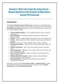Nevada C-3B Finish Carpentry Actual Exam  Newest Questions with Answers & Rationales &vert;  Instant Pdf Download