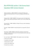 Bicsi RTPM 002 section 1 Site Survey Exam Questions With Correct Answers
