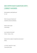 BICSI RTPM EXAM QUESTIONS WITH CORRECT ANSWERS 