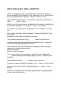 OBHR 3330 QUESTIONS & ANSWERS