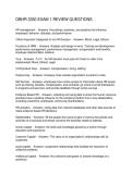 OBHR 3330 EXAM 1 REVIEW QUESTION