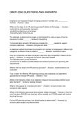 OBHR 3330 QUESTIONS AND ANSWERS
