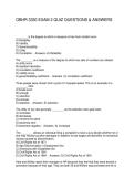 OBHR 3330 EXAM 2 QUIZ QUESTIONS & ANSWERS