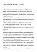 OBHR 3330 FINAL REVIEW QUESTIONS