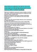 MAGNOLIA SCHOOL OF REAL ESTATE exam study set with all Questions and Correct Answers 100&percnt; Verified Top Rated 