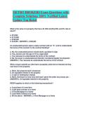 METRO BROKERS Exam Questions with Complete Solutions 100- Verified Latest Update Top Rated