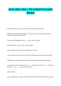 MCAT High Yield &comma; Top Concepts & Exam Review&period;