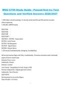 WGU C795 Study Guide &ndash; Test Questions and Verified Answers &lpar;Passed First Try&rpar; &lpar;2026&sol;2027&rpar;