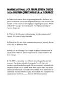 MAN3025 FINAL UCF FINAL STUDY GUIDE 2026 SOLVED QUESTIONS FULLY CORRECT