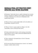 MAN3025 FINAL UCF PRACTICE SCRIPT UPDATED 2026 TESTED SOLUTIONS