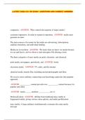 &lpar;LATEST 2026&rpar; CCI 150 EXAM 1 QUESTIONS AND CORRECT ANSWERS