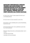 MANAGING PERFORMANCE THROUGH TRAINING AND DEVELOPMENT 8TH CANADIAN EDITION ALAN SAKS ROBERT HACCOUN TEST BANK ALL CHAPTERS 100&percnt; ORIGINAL VERIFIED PRACTICE SCRIPT UPDATED 2026 TESTED SOLUTIONS