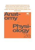COMPLETE TEST BANK FOR ANATOMY AND PHYSIOLOGY 2E BY OPENSTAX &lpar;OFFICIAL PRINT VERSION&comma; HARDCOVER&comma; FULL COLOR&rpar; SECOND EDITION BY OPENSTAX &lpar;AUTHOR&rpar; ALL CHAPTERS 1-28 COVERED&vert; 100&percnt; VERIFIED CORRECT QUESTIONS & ANSWERS&ndash; NEW&excl;&excl; REVISED EDITION