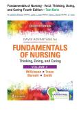 TEST BANK - Davi's Advantage for Fundamentals of Nursing - Vol 2&colon; Thinking&comma; Doing&comma; and Caring 4th  Edition Newest Version 2026 All Chapters Covered by Judith M&period; Wilkinson &lpar;Author&rpar;&comma; Leslie S&period; Treas &lpar;Author&rpar;&comma; Karen L&period; Barnett &lpar;Author&rpar;&comma; & 1 more
