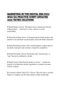 MARKETING IN THE DIGITAL ERA D373 WGU OA PRACTICE SCRIPT UPDATED 2026 TESTED SOLUTIONS