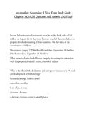 Intermediate Accounting II Final Exam Study Guide &lpar;Chapters 18&comma;19&comma;20&rpar; Questions And Answers 2025&sol;2026