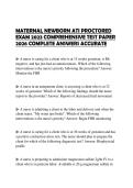 MATERNAL NEWBORN ATI PROCTORED EXAM 2023 COMPREHENSIVE TEST PAPER 2026 COMPLETE ANSWERS ACCURATE