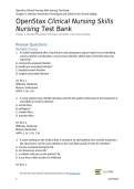 Skills Test Bank Chapter 6 2025&sol;2026 Complete Questions with Solution