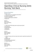 Skills Test Bank Chapter 24 2025&sol;2026 Complete Questions with Solution