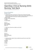 Skills Test Bank Chapter 25 2025&sol;2026 Complete Questions with Solution