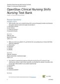 Skills Test Bank Chapter 13 2025&sol;2026 Complete Questions with Solution