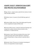 AQUATIC FACILITY OPERATOR EXAM SCRIPT 2026 PRACTICE SOLUTION BUNDLED