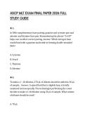 ASCP MLT EXAM FINAL PAPER 2026 FULL STUDY GUIDE