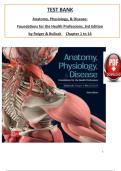 Anatomy&comma; Physiology&comma; & Disease&colon; Foundations for the Health Professions &lpar;3rd Edition&rpar; &ndash; Test Bank &ndash; Roiger & Bullock &ndash; Complete practice questions with answers