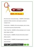 NUR 370 &ndash; Exam 1 Q&A &lpar;200&plus; Questions&rpar; &ndash; Pharmacology&comma; Pain&comma; Immunity&comma; ANS&comma; Stress&comma; Infection