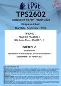 TPS2602 Assignment 50 PORTFOLIO &lpar;ANSWERS&rpar; 2026 - DISTINCTION GUARANTEED&period;