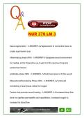 NUR 370 &ndash; LM 3 Q&A &lpar;60&plus; Questions&rpar; &ndash; Wound Healing&comma; Sepsis&comma; UTI&comma; Antibiotics&comma; RA&comma; Lupus