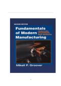 SOLUTION MANUAL FOR Fundamentals of Modern Manufacturing&colon; Materials&comma; Processes&comma; and Systems 2nd Edition by Mikell P&period; Groover ISBN&colon; 978-0471400516 COMPLETE GUIDE ALL CHAPTERS COVERED 100&percnt; VERIFIED A&plus; GRADE ASSURED&excl;&excl;&excl;&excl;&excl;NEW LATEST UPDATE&excl;&excl;&excl;&excl;&excl;