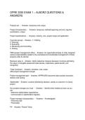 OPRE 3330 EXAM 1 &ndash; ALBORZ QUESTIONS & ANSWERS