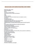NURS 2872 EXAM 2 WITH COMPLETE SOLUTIONS LATEST UPDATE&excl;&excl;