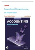 Test Bank for Horngren's Financial & Managerial Accounting&comma; The Managerial Chapters&comma; 14th Edition Tracie Miller-Nobles&comma; Brenda Mattison&vert;Latest 2026