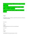 Portage Learning CHEM 210 exams 1-8 and final exam Latest Updated Examination Study Guide 100&percnt; Verified Answers&period; Top Rated Exam Study Guide For Definite Success